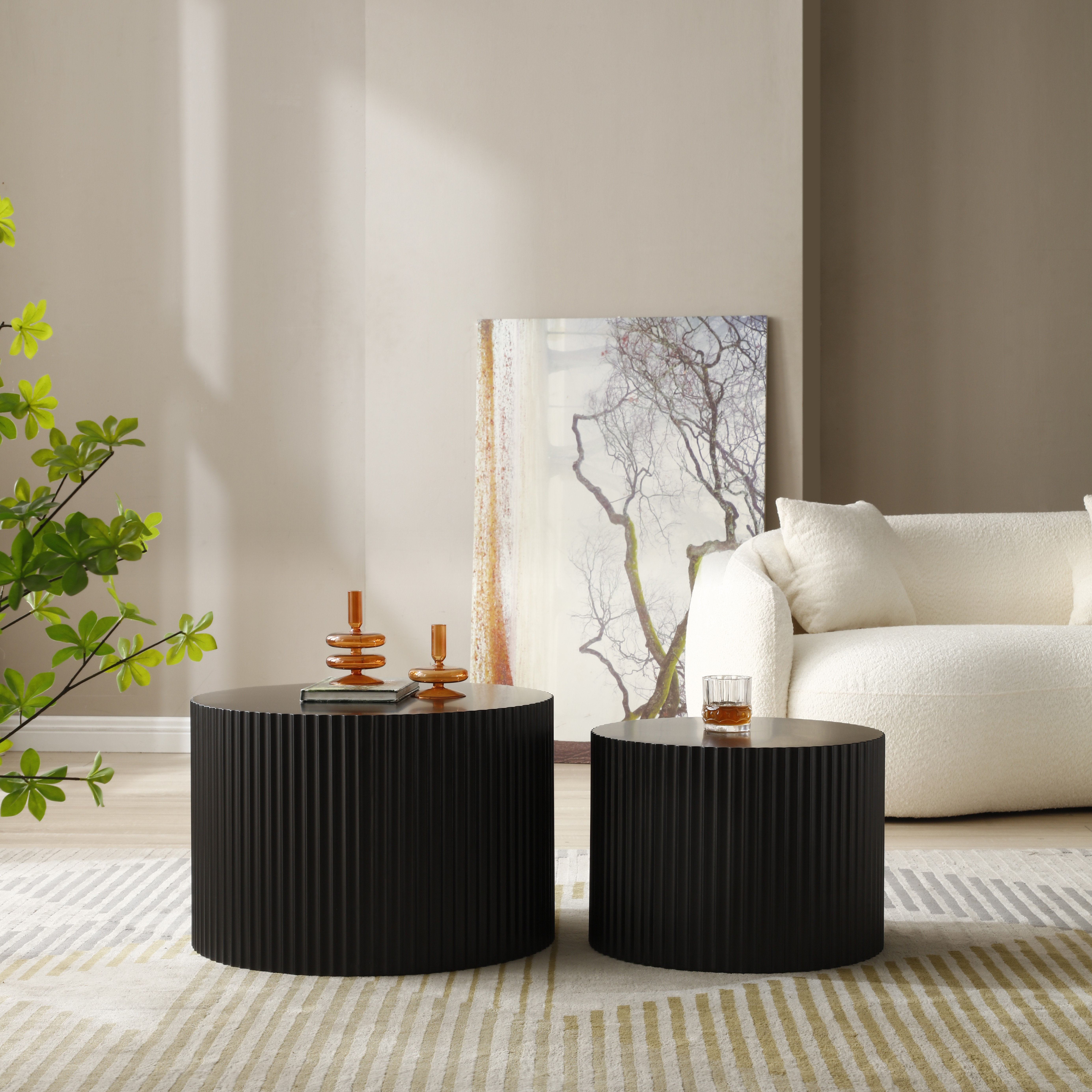Orren Ellis Nesting Coffee Table Set & Reviews | Wayfair